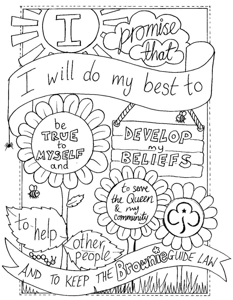 796x1024 Innovative Girl Scout Law Coloring Pages 33