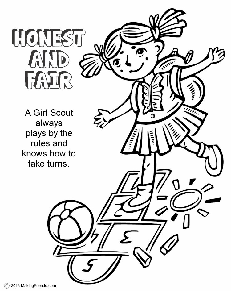 750x943 The Law, Honest And Fair Coloring Page