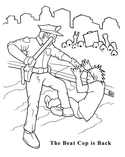 400x500 Coloring Pages ~ Police Coloring Pages Click The Motorcycle