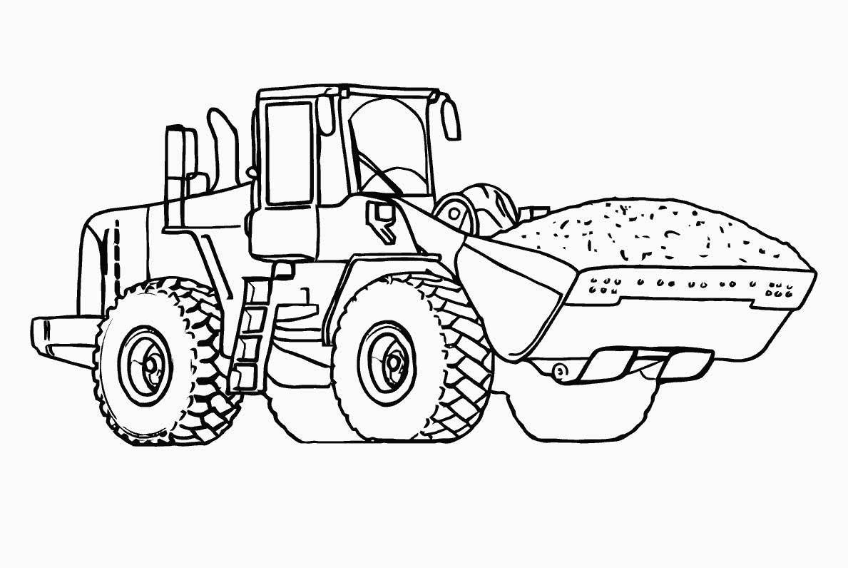 Lawn Mower Coloring Page