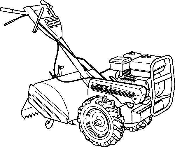 600x504 Haymaker Tractor Coloring Page