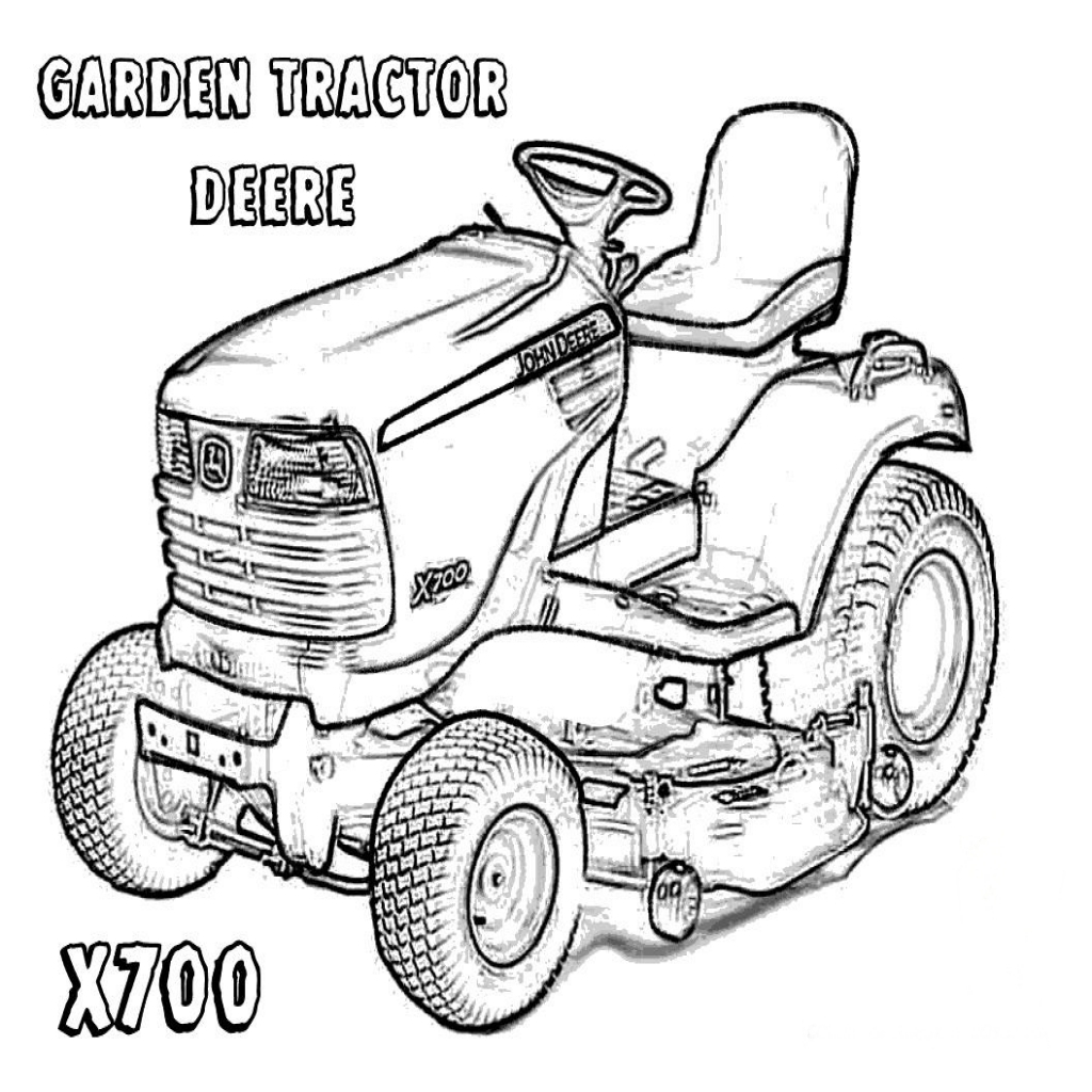 1024x1024 Coloring Pages Tractors John Deere Fitfru Style John Deere