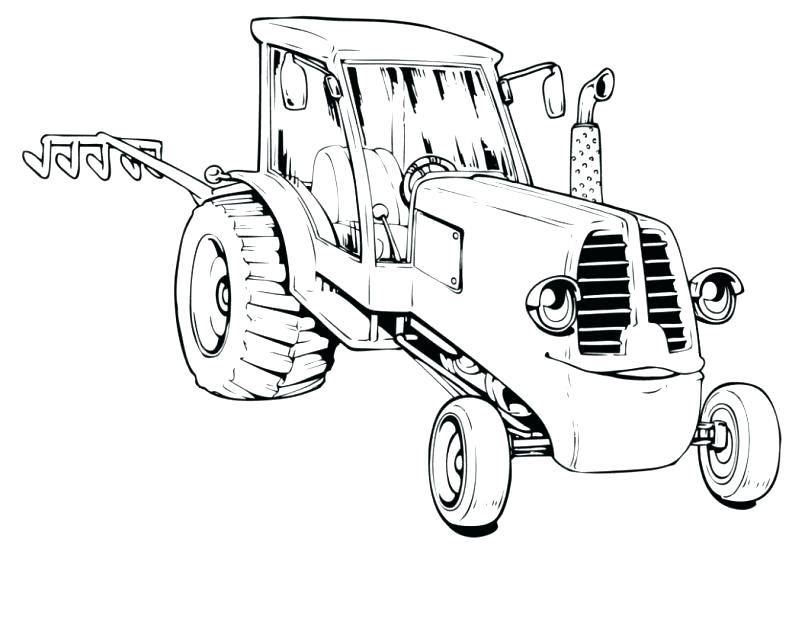805x622 Free Tractor Coloring Pages