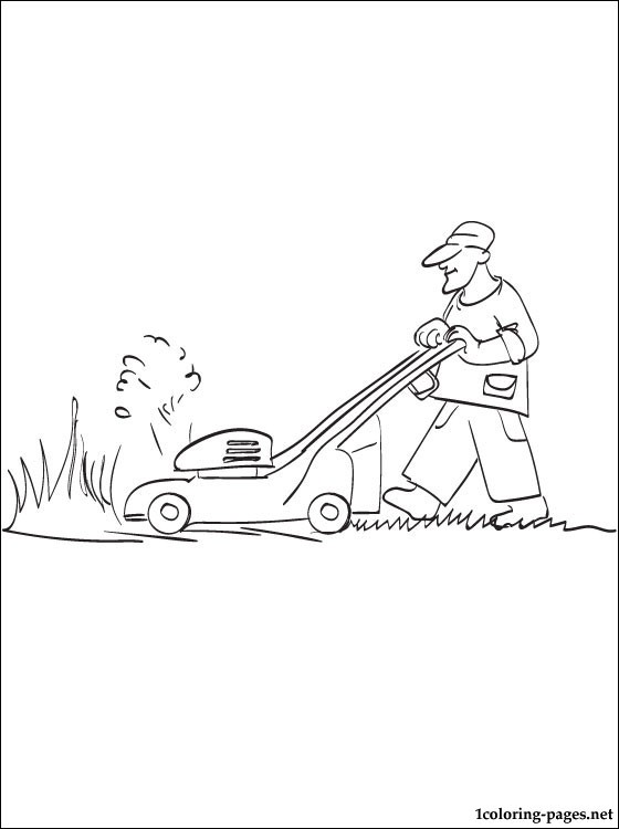 560x750 Coloring Page Lawn Mower Coloring Pages
