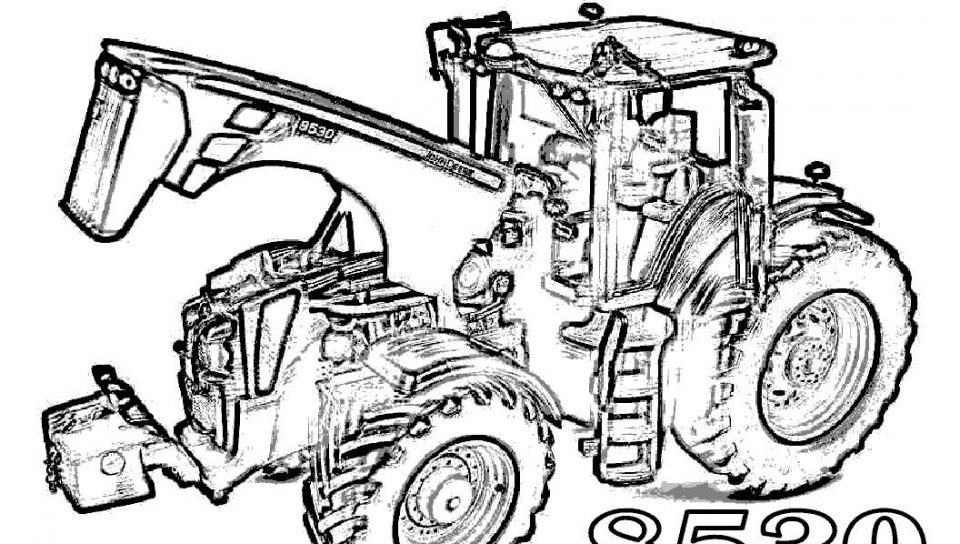 960x544 Farmer Coloring Book And Farm Equipment Constructions Pages Kids
