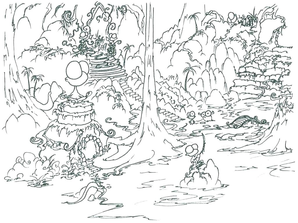 1024x767 Tropical Rainforest Flowers Coloring Pages Kids Coloring Elegant