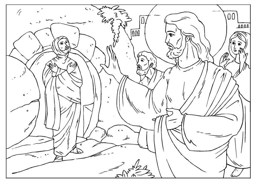 875x620 Lazarus Coloring Page Jesus Raises Lazarus Coloring Page Many