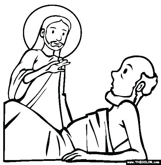554x565 Lazarus Coloring Page Raises Coloring Page Coloring Pages