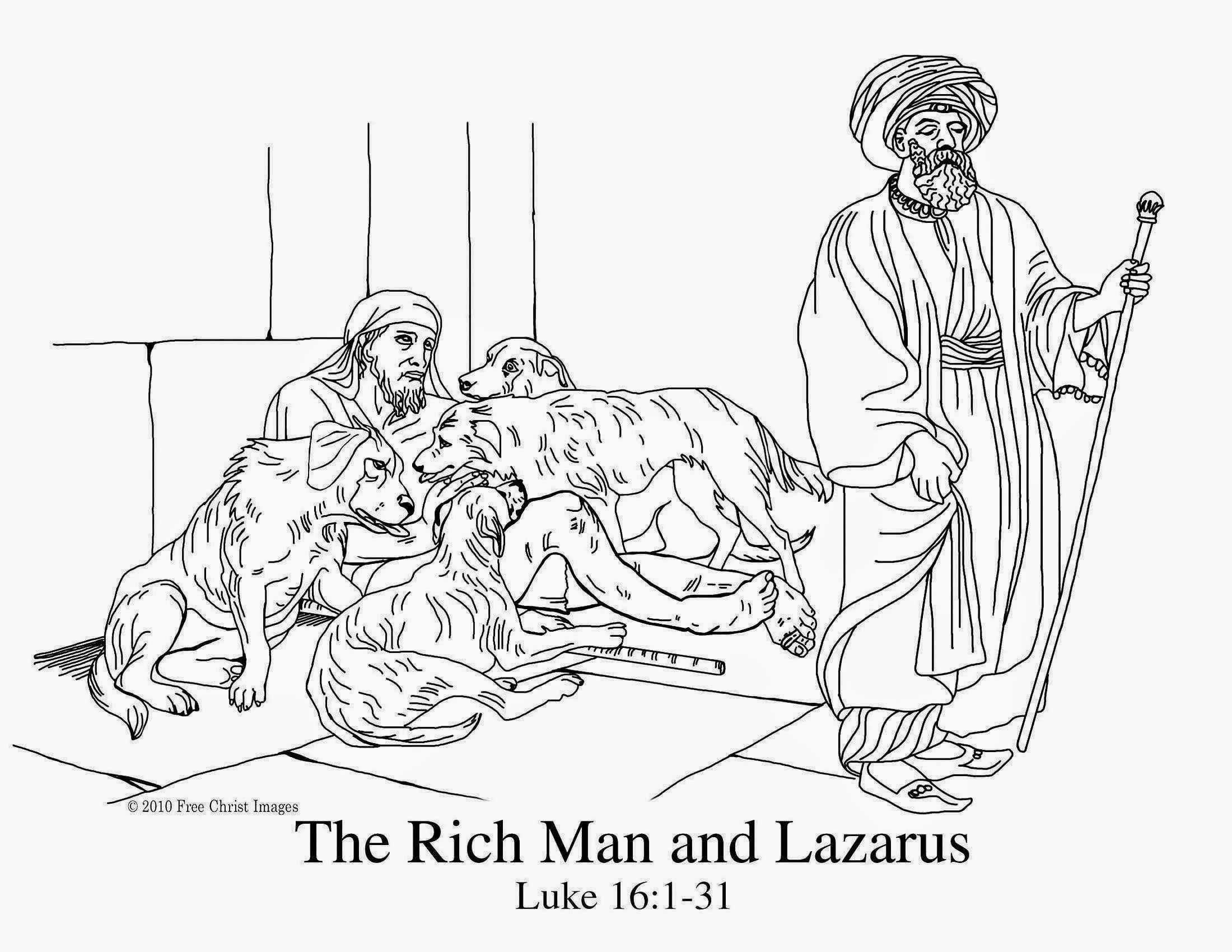 2200x1700 Coloring Lazarus Coloring Page