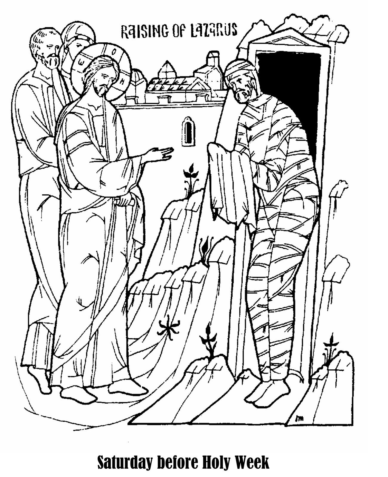 1300x1600 Coloring Pages Of Jesus Raising Lazarus Best Miracles