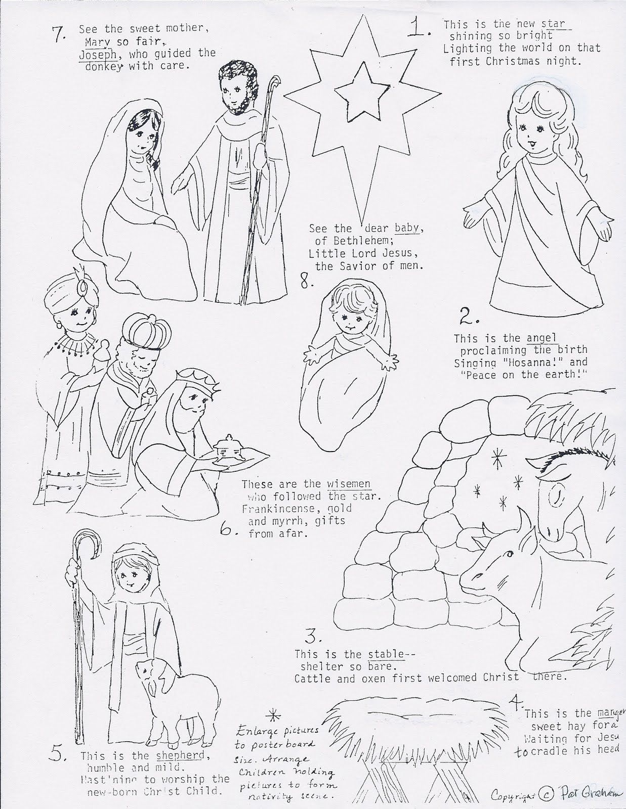 1237x1600 Nativity Pictures. She Suggests Enlarging Them To Poster Board