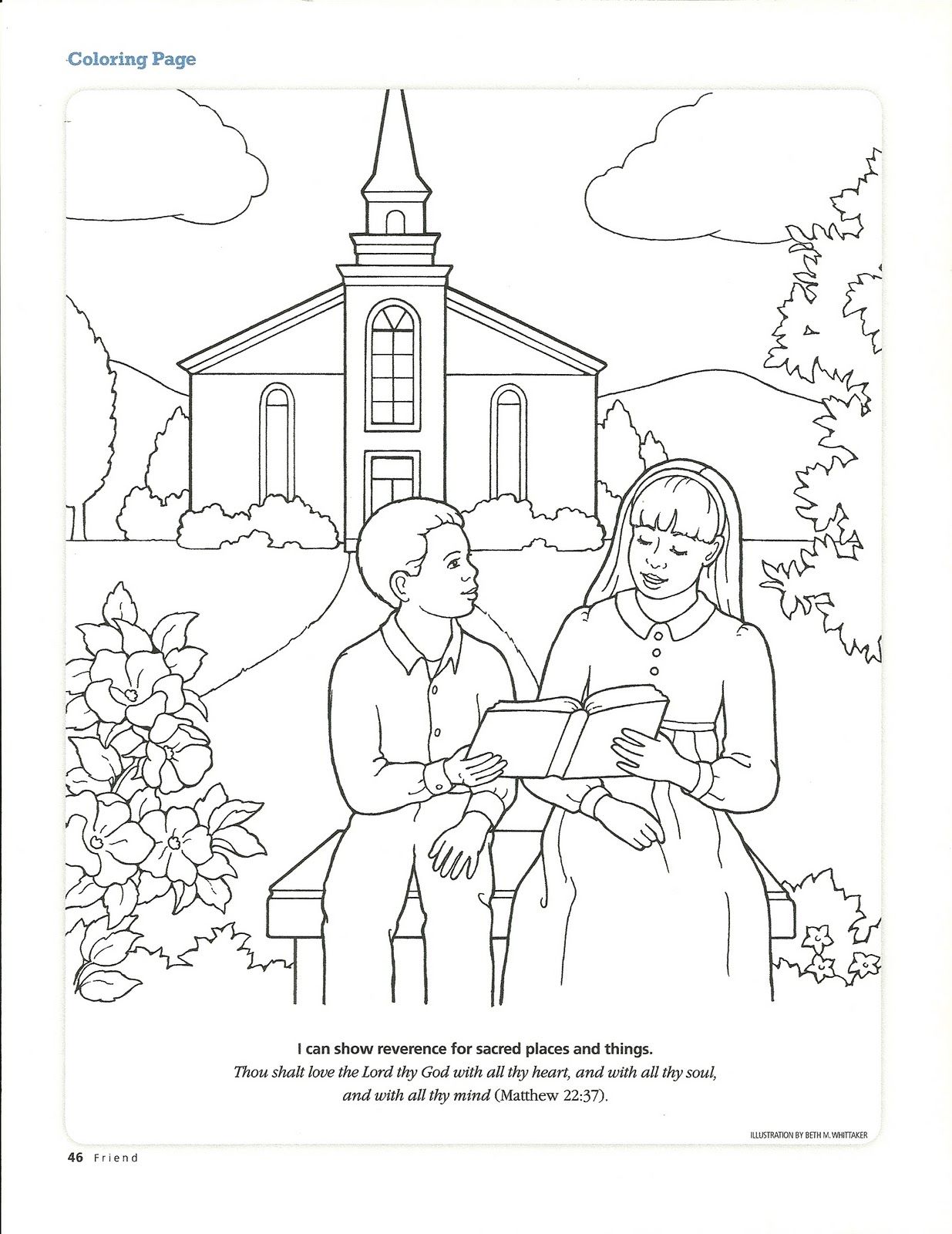 1235x1600 Love Lds Church Building Coloring Page Primary 3 Manual Lesson 40