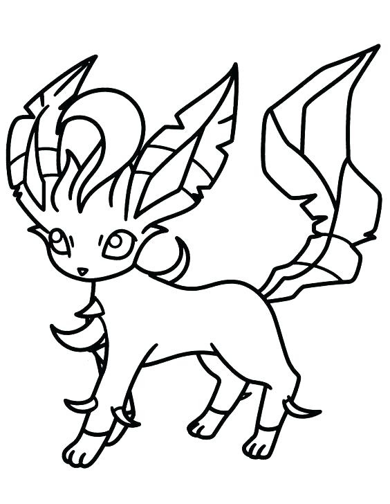 564x728 Leafeon Coloring Pages Coloring Pages Coloring Pages Colouring