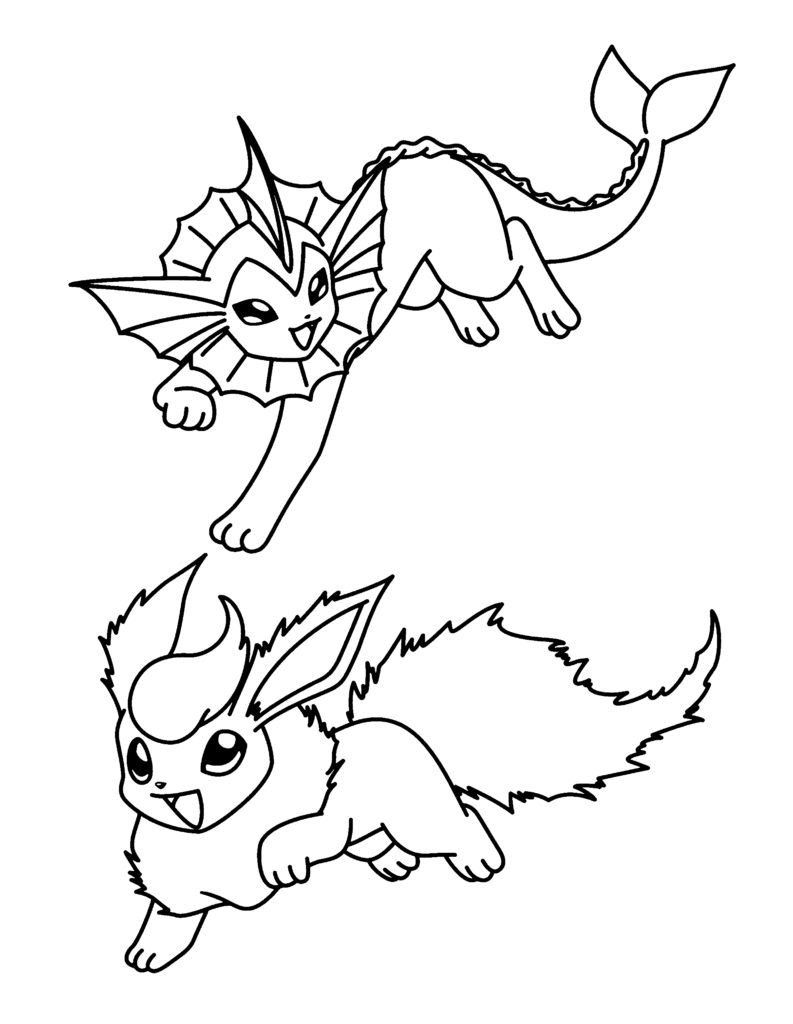 793x1024 Wonderful Pokemon Coloring Pages Flareon Leafeon Sylveon Inside