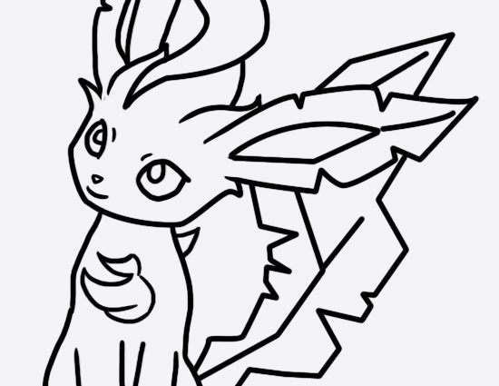 550x425 Pokemon Coloring Pages Leafeon Leafeon Coloring Page 2 Bellatrixie
