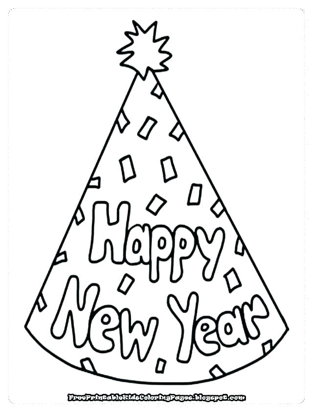 640x842 New Year Coloring Pages Happy New Year Free Leap Year Coloring