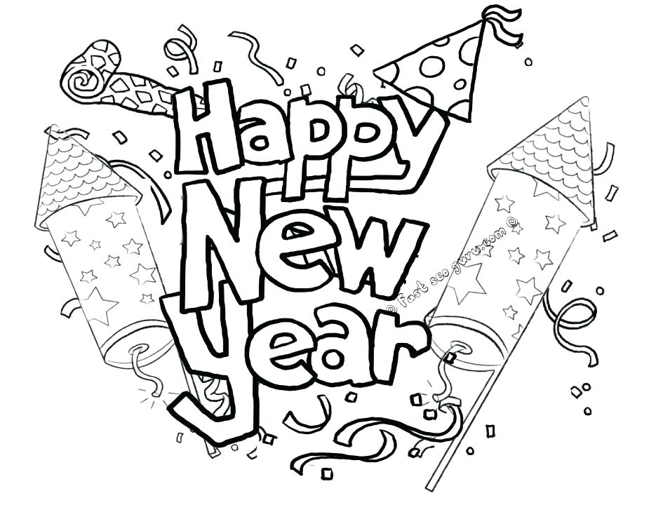 945x730 Coloring Sheets 2 Year Olds New Years Sheet Eve Page Printable