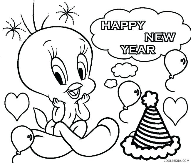 650x553 New Year Coloring Sheets Printable New Years Coloring Pages