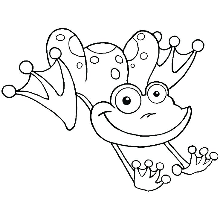 736x736 Jumping Frog Colouring Pages Color Leap Year Coloring Page Print
