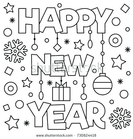 450x470 New Years Coloring Page For Kids Printable Coloring Pages For New