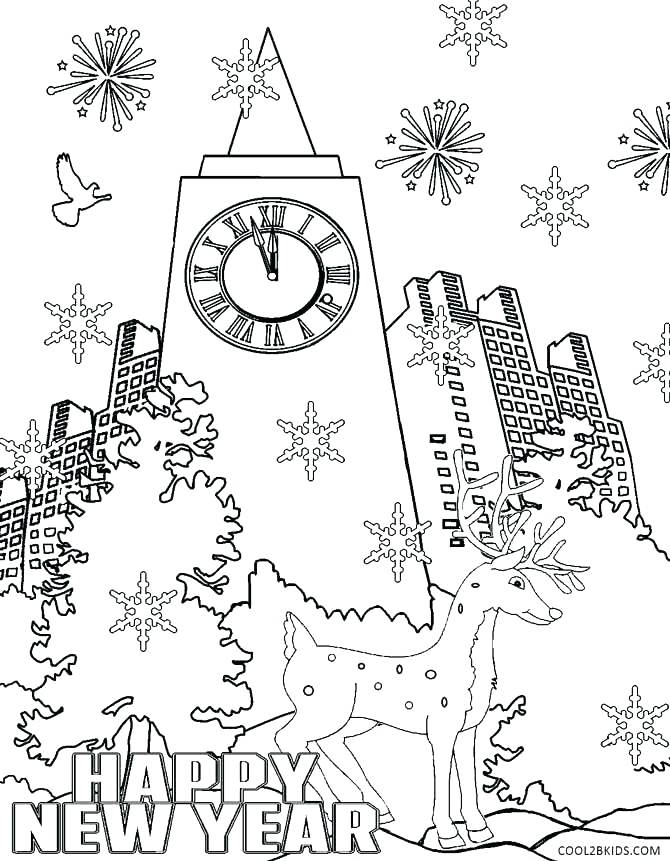 670x861 Printable Winter Coloring Pages New Years Eve Coloring Pages Free