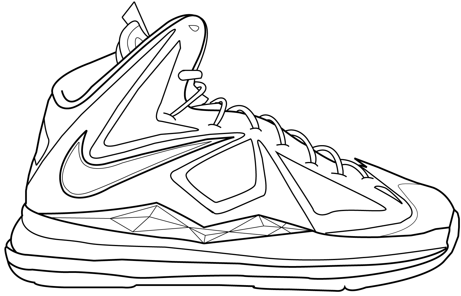 1618x1038 Lebron James Shoes Coloring Pages