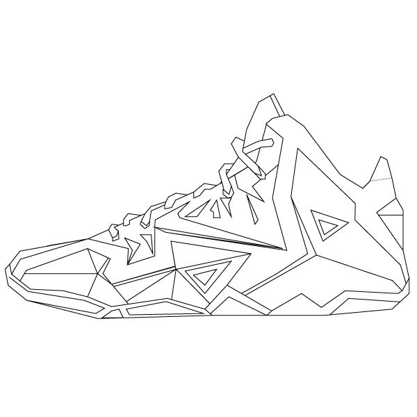 600x600 Print Out Outline Lebron 11 Provincial Archives