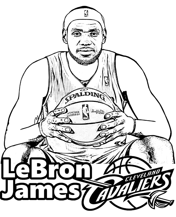 600x740 Lebron James Coloring Page, Picture, Sheet To Print Nba