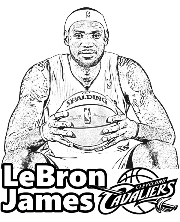 600x740 Lebron James Coloring Pages Lebron James Coloring Pages Lebron