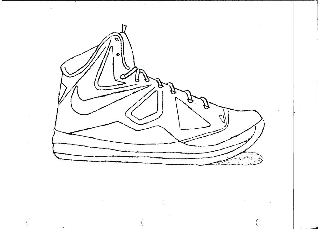 1024x745 Lebron James Coloring Pictures Coloring Pages Basketball Shoes