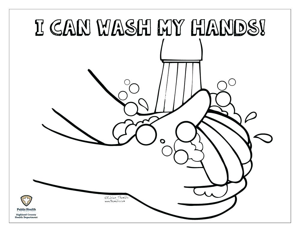 1000x773 Germ Coloring Page Germ Coloring Pages Washing Hands Coloring Page