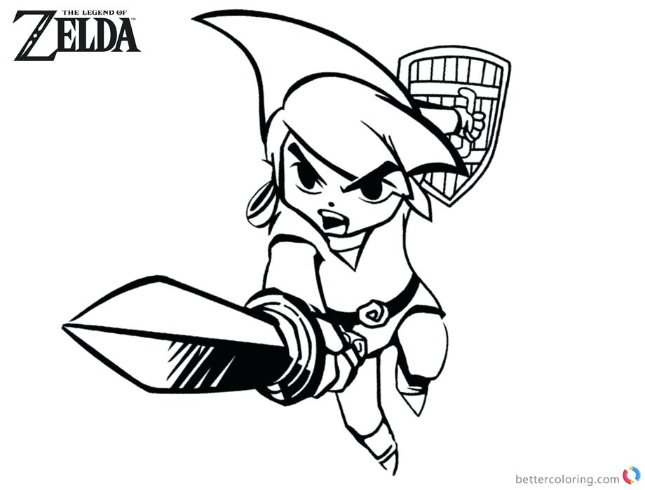 920x700 Legend Of Zelda Link Coloring Pages Legend Of Coloring Pages Link