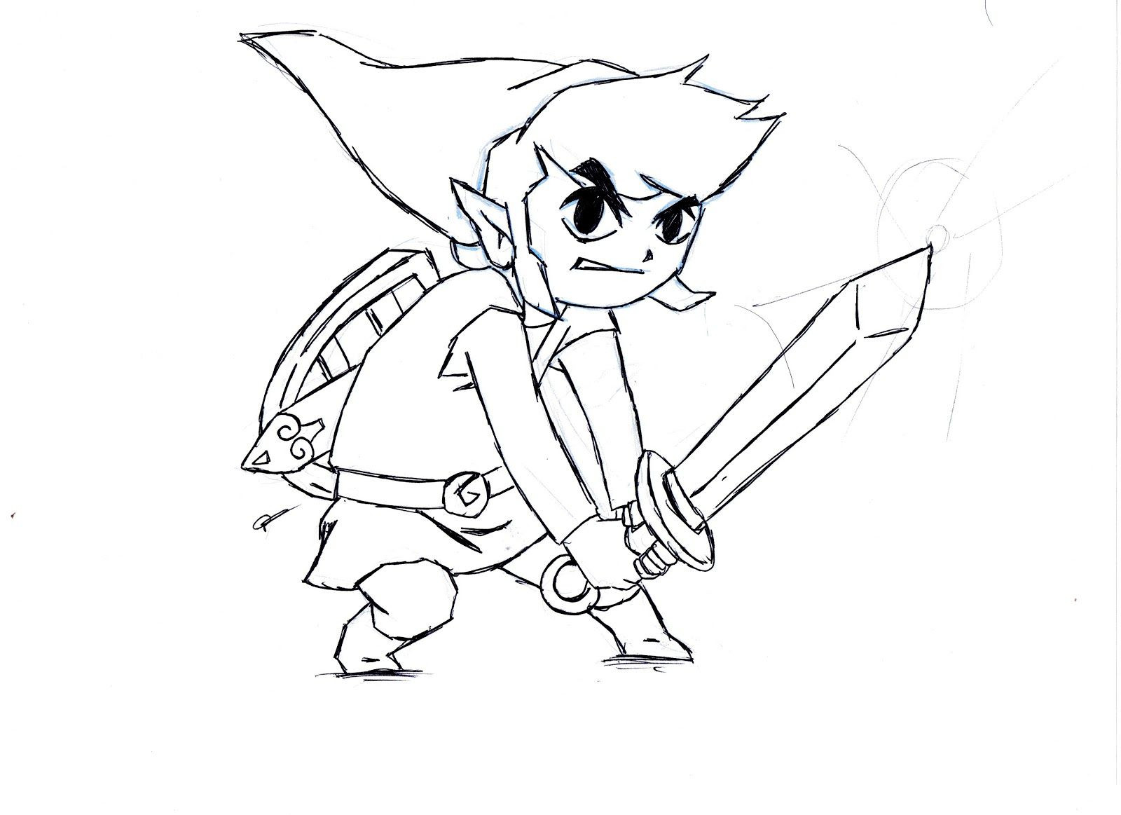 1600x1163 Zelda Coloring Pages Lineart Amp Link Images Hd Lidmasinas Org