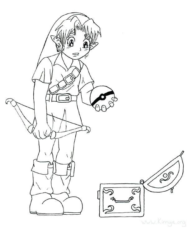 607x734 How Draw Zelda Also The Legend Of Coloring Sheets By On How