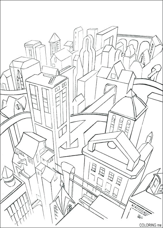 567x794 City Coloring Pages The Magical City Colouring Book Google Search
