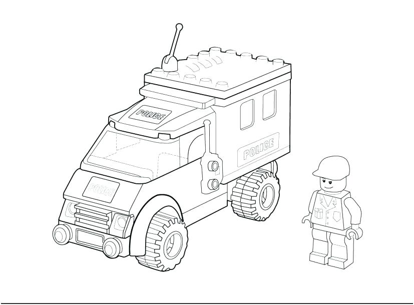 827x609 Lego City Coloring Sheets