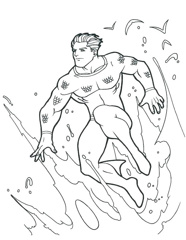 619x800 Aquaman Coloring Pages