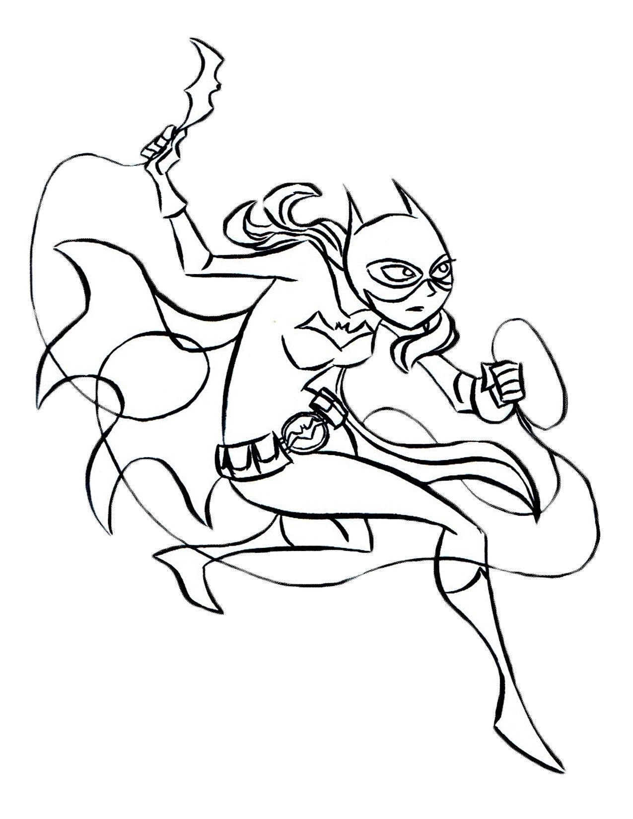 1275x1650 Batgirl Coloring Pages Printable Free For Kids