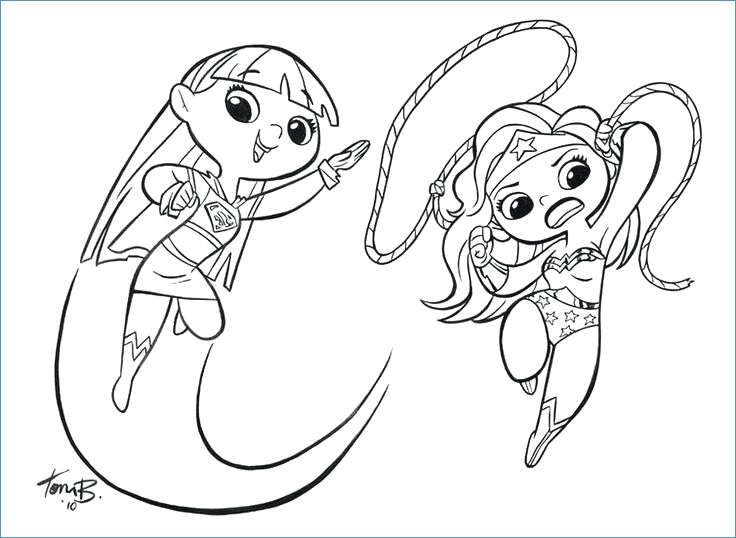 736x538 Batman And Batgirl Coloring Page