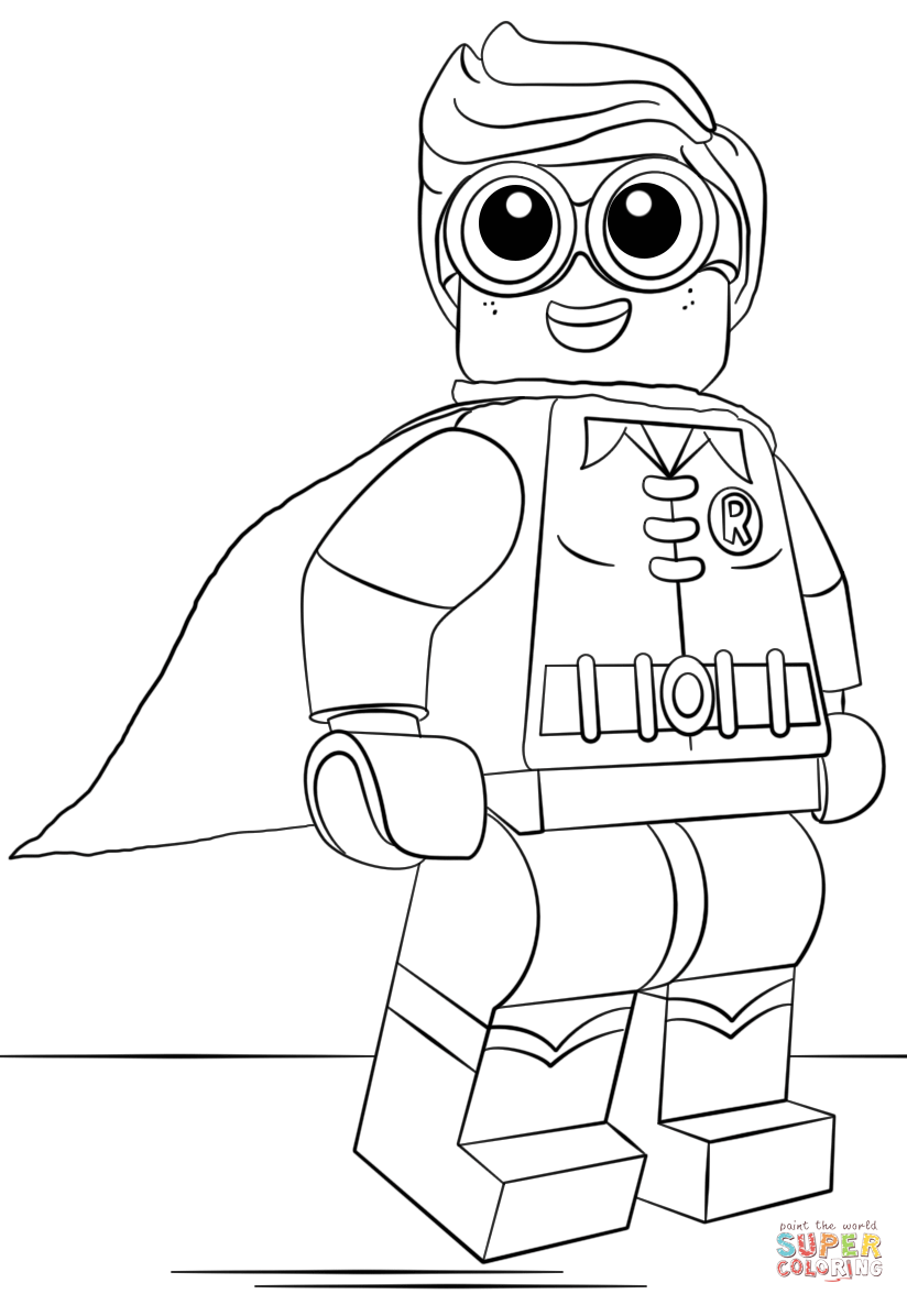 824x1186 Lego Robin Coloring Page From The Lego Batman Movie Category
