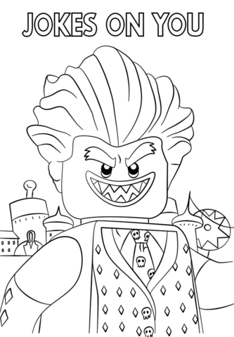 333x480 Jocker From The Lego Batman Movie Coloring Page From The Lego
