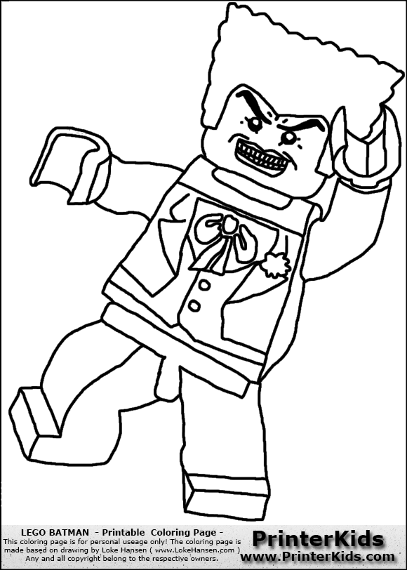 Lego Batman Printable Coloring Pages