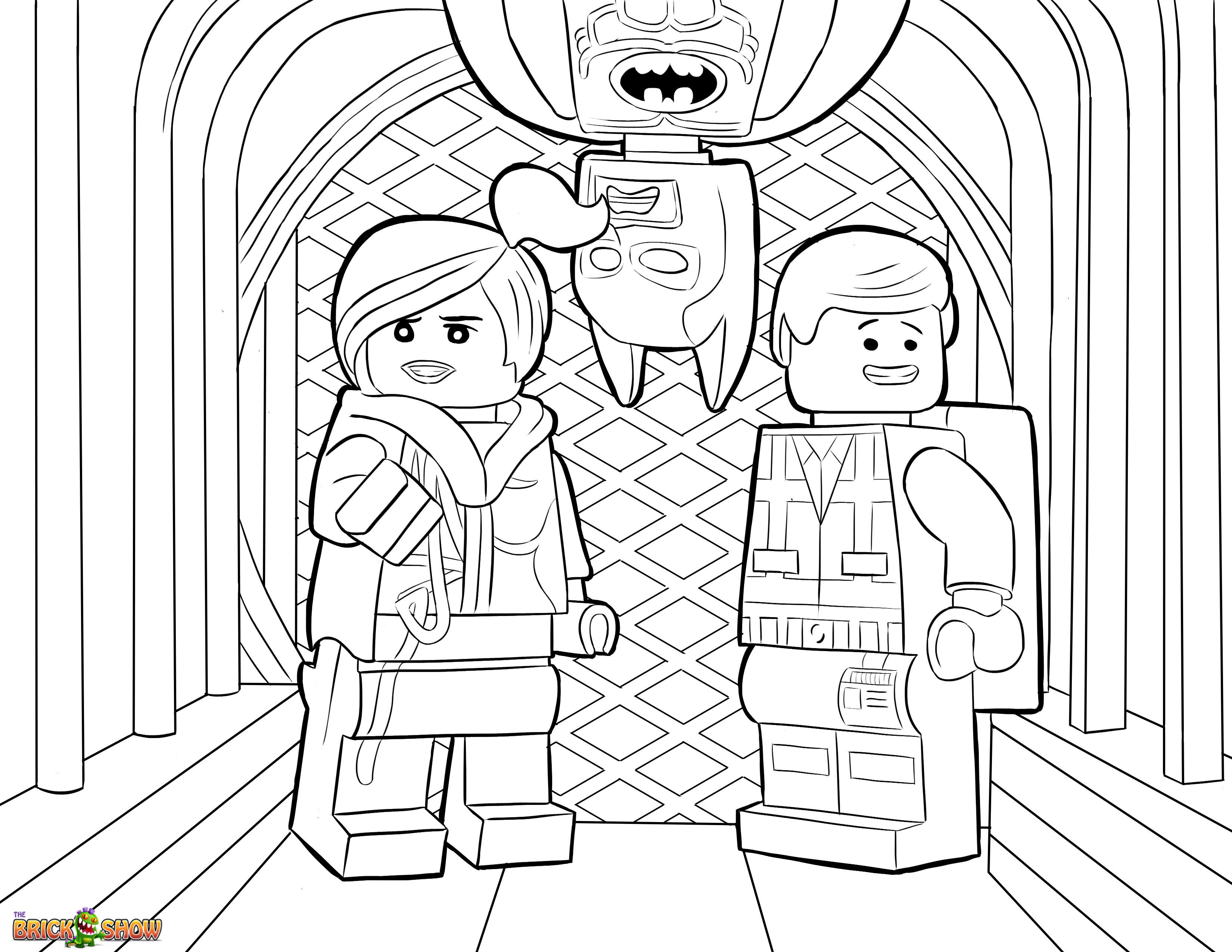 3300x2550 The Lego Movie Coloring Page, Lego Wyldstyle, Emmet Amp Batman