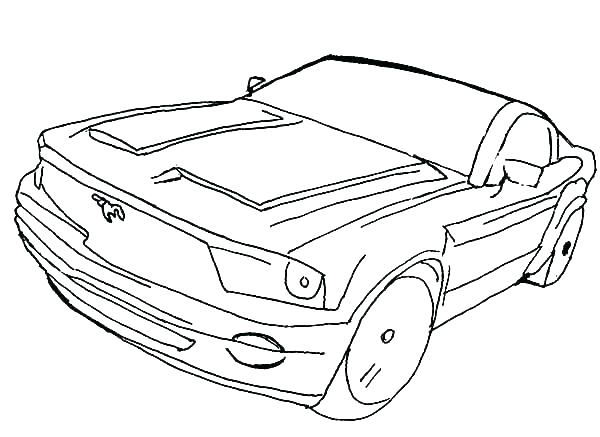 600x437 Racecar Coloring Page