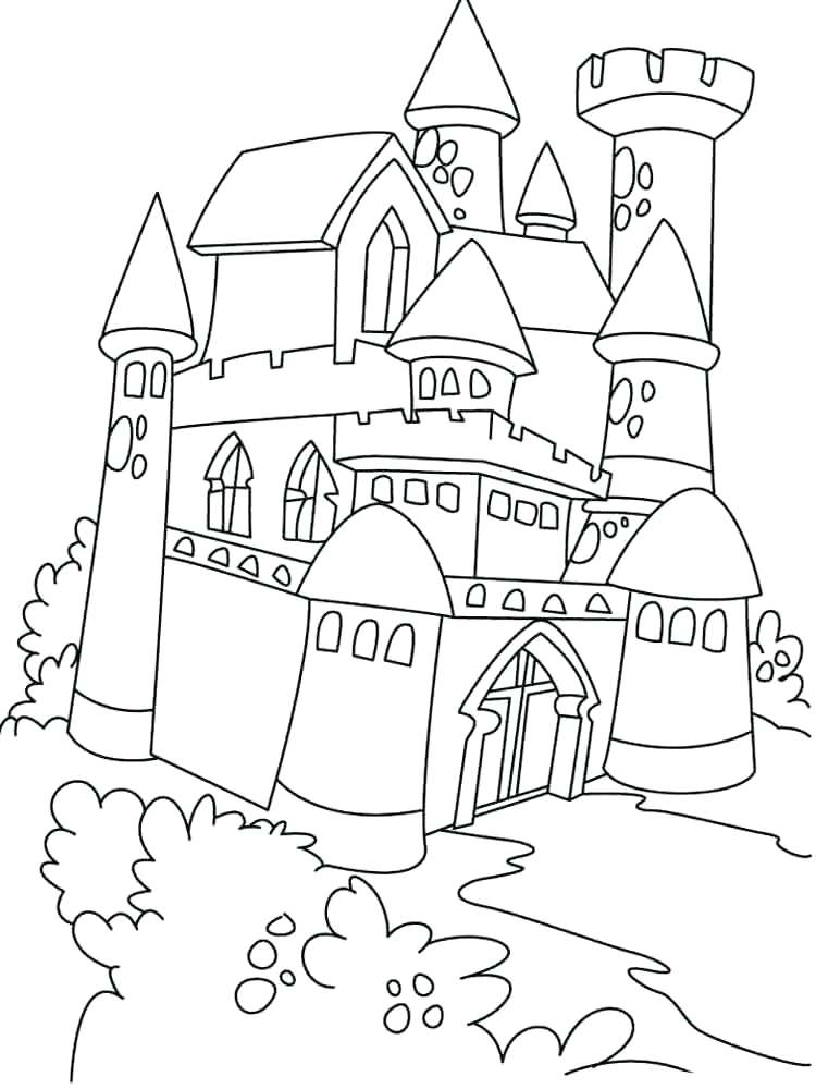 750x1000 Lego Castle Coloring Pages Free Printable Castle Coloring Pages