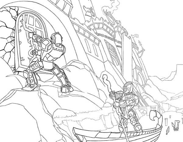 600x464 Lego Knights Infiltrate Enemys Castle Coloring Pages Batch Coloring