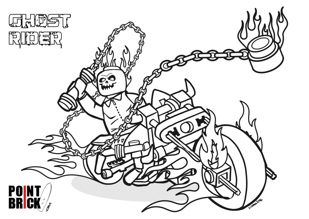 1052x744 Disegni Lego Batman, Catwoman E Ghost Rider! Lego And Craft