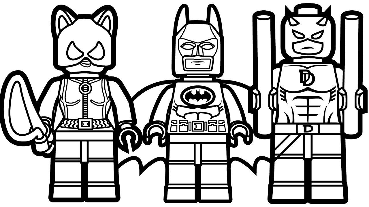 1280x720 Lego Catwoman Coloring Page Free Printable Pages Entrancing