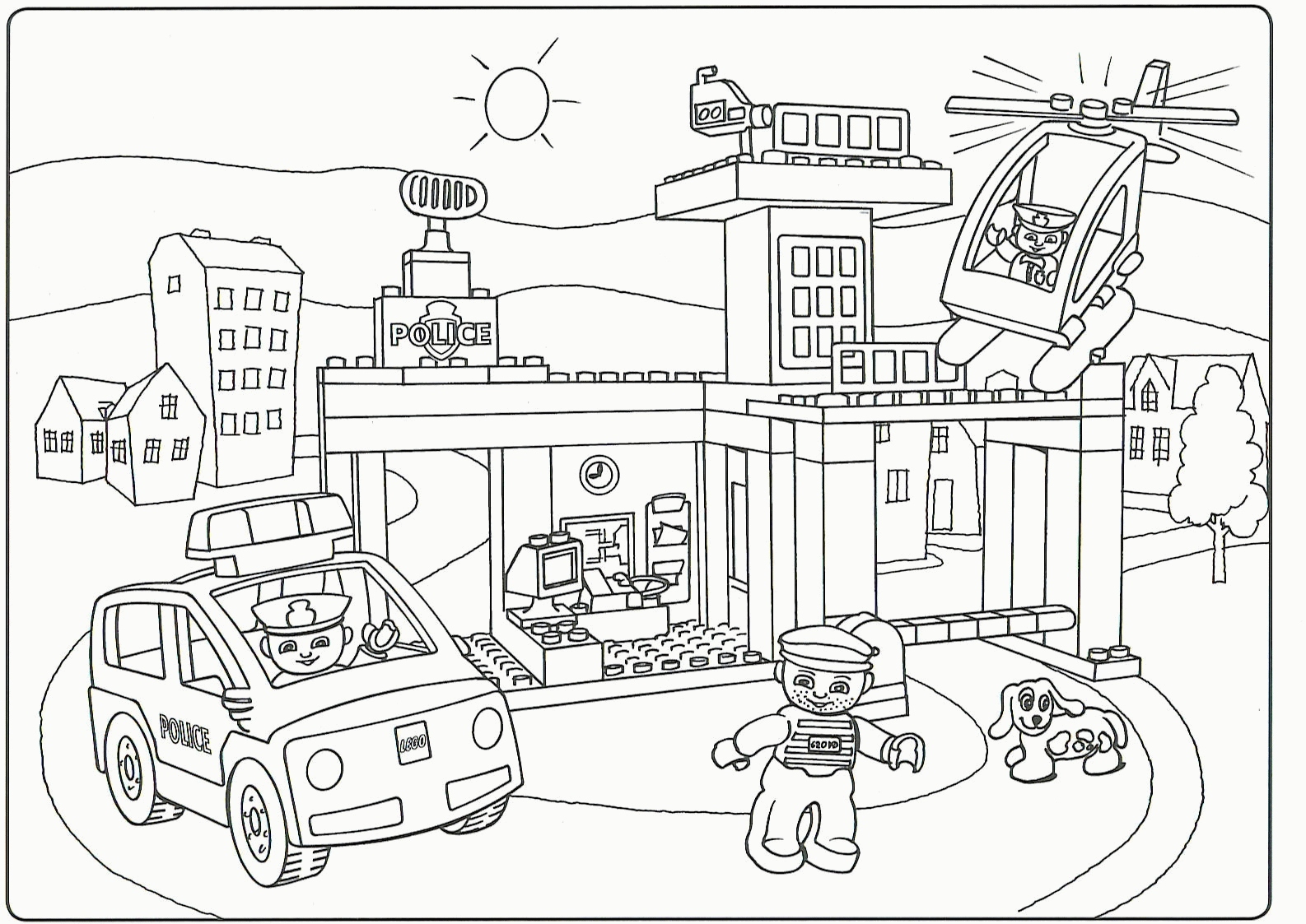 1586x1123 Lego City Coloring Pages New Coloring Page Lego City Coloring Home