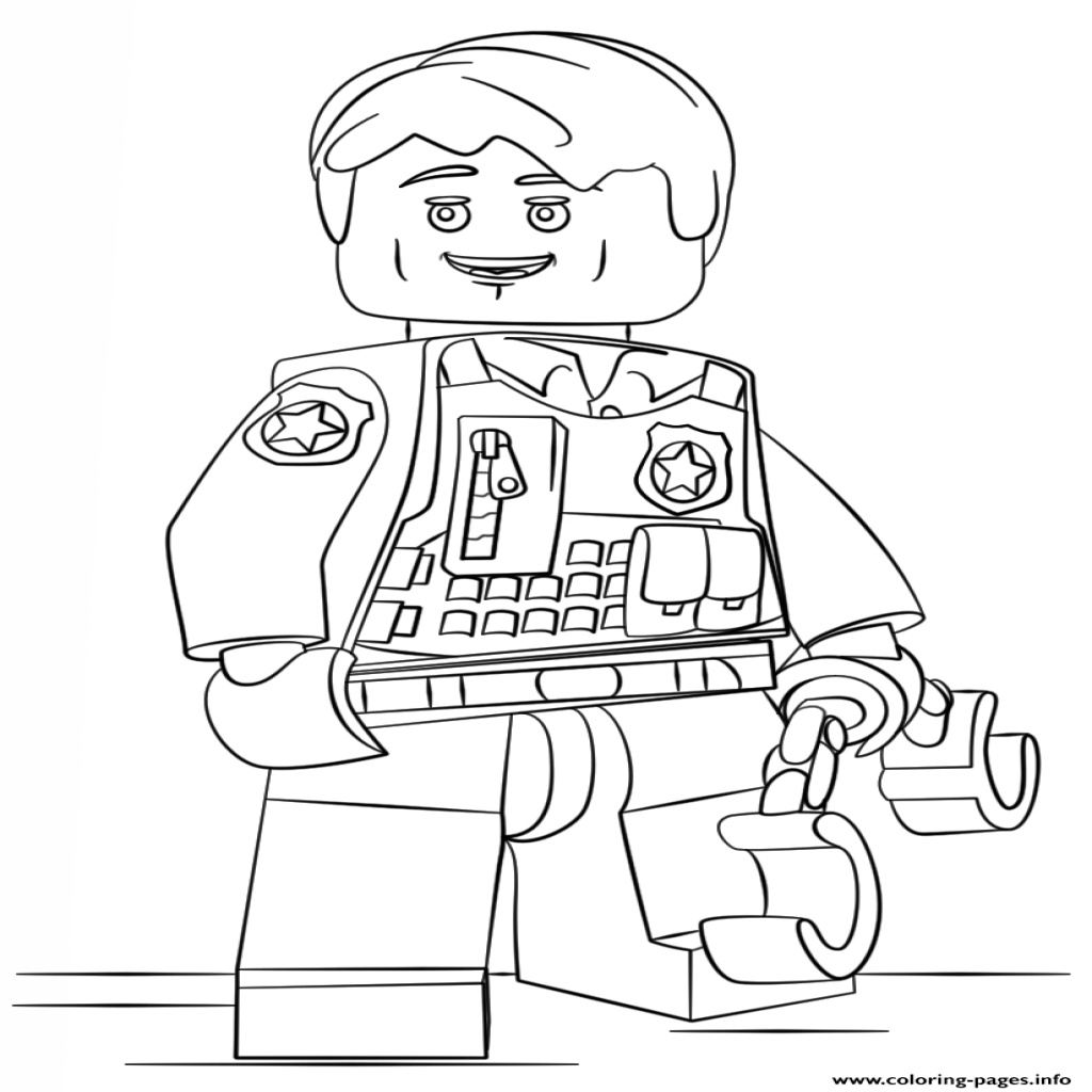 1024x1024 Lego City Undercover Coloring Page